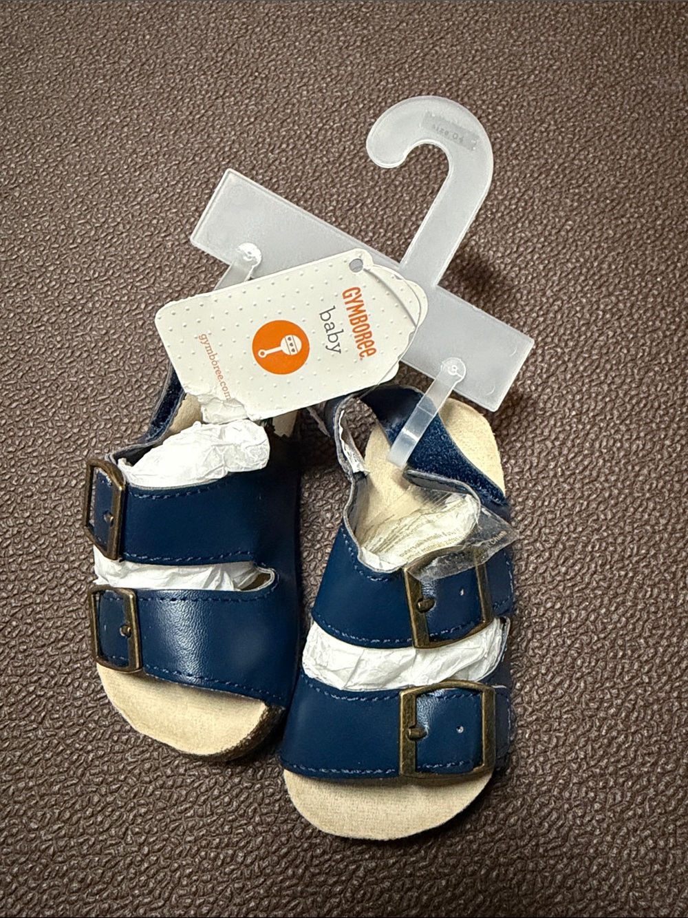Gymboree Navy Blue Baby Walker Sandals with Buckle Straps